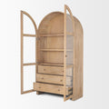 Suri Arched Curio Cabinet - Calgary Furniture Store