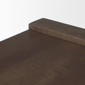 Wesson Dark Brown Wooden Rectangular Coffee Table - Calgary Furniture Store