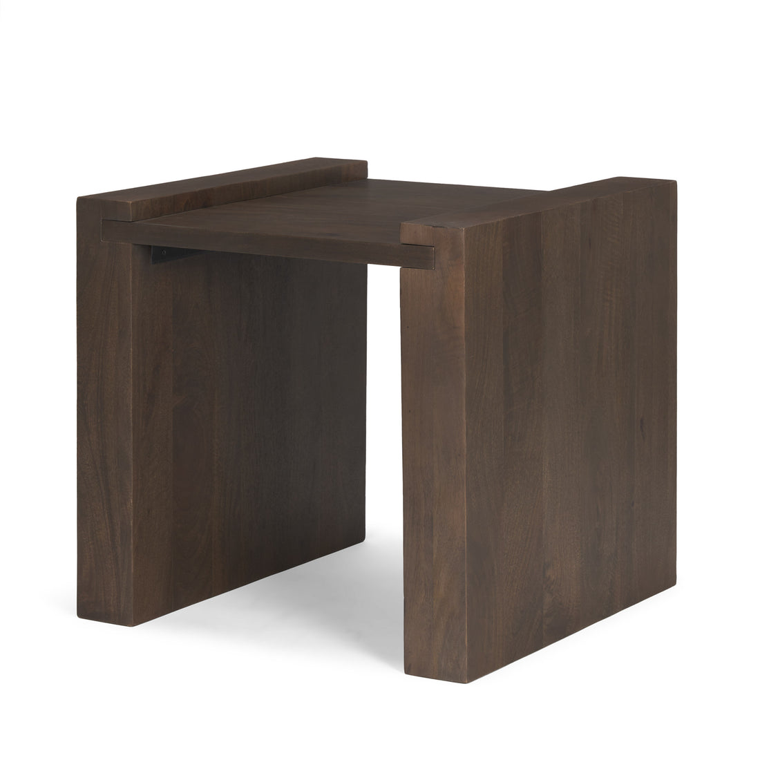 Wesson Dark Brown Wood Accent Table - Calgary Furniture Store