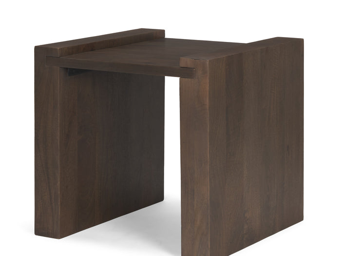 Wesson Dark Brown Wood Accent Table - Calgary Furniture Store
