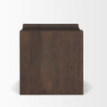 Wesson Solid Mango Wood Dark Brown Minimalist Accent Table