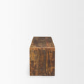 Estelle Rustic Brown Reclaimed Wood Bench - Calgary Furniture Store