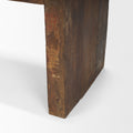 Estelle Rustic Brown Reclaimed Wood Bench - Calgary Furniture Store
