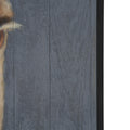 Hennessy 24x68 Hand-Painted Brown Horse Oil Painting on Wood Panel