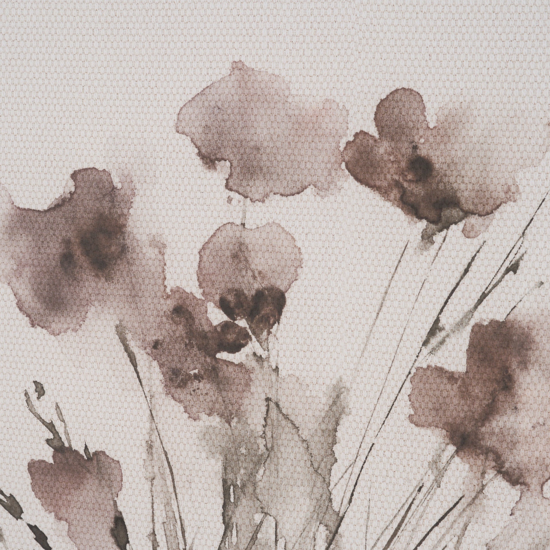 Floral Impressions I Hand‑Embellished Framed Watercolor Print Under Glass
