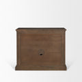 Baron Dark Brown Solid Wood w/ Antique Knobs 2-Door Accent Cabinet - Calgary Furniture Store