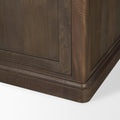 Baron Dark Brown Solid Wood w/ Antique Knobs 2-Door Accent Cabinet - Calgary Furniture Store