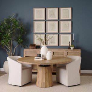 Preston White Marble Accent Table with Metal Base Options