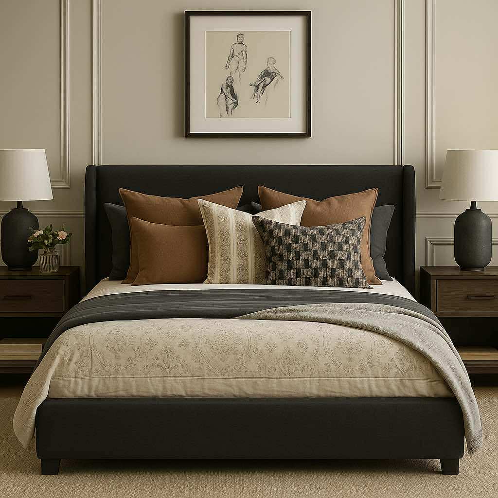 Abby Bed 60" 🇨🇦 Custom Made - Calgary Furniture Store