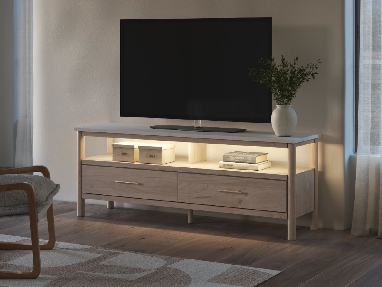 Cadmori Extra Large TV Stand - Calgary Furniture Store