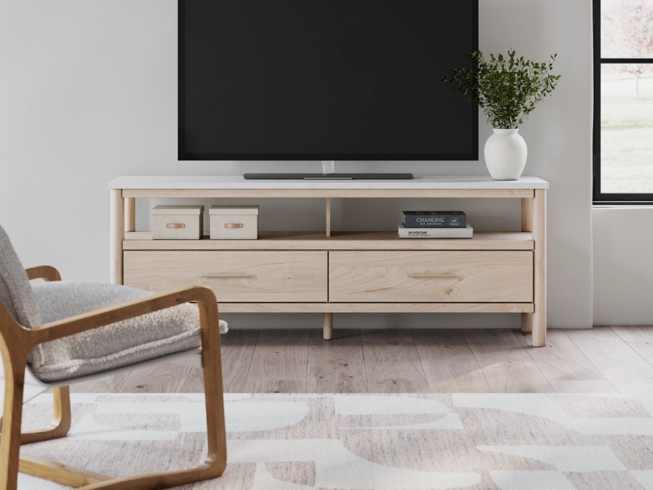 Cadmori Extra Large TV Stand - Calgary Furniture Store