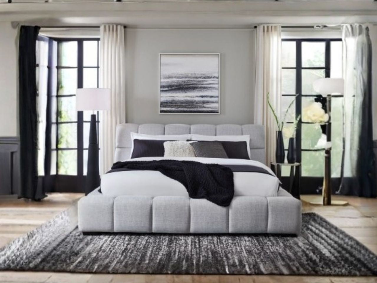 Sannie K/CK UPH HB/FB/Bunkie Board - Calgary Furniture Store