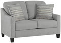 Adlai Shadow 3-Seat Polyester Suede-Look Velvet Sofa with Pillows
