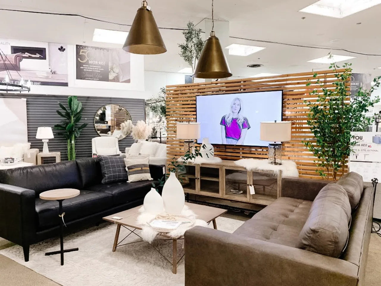 Fenton Gold Pendant Light | Calgary Furniture Store