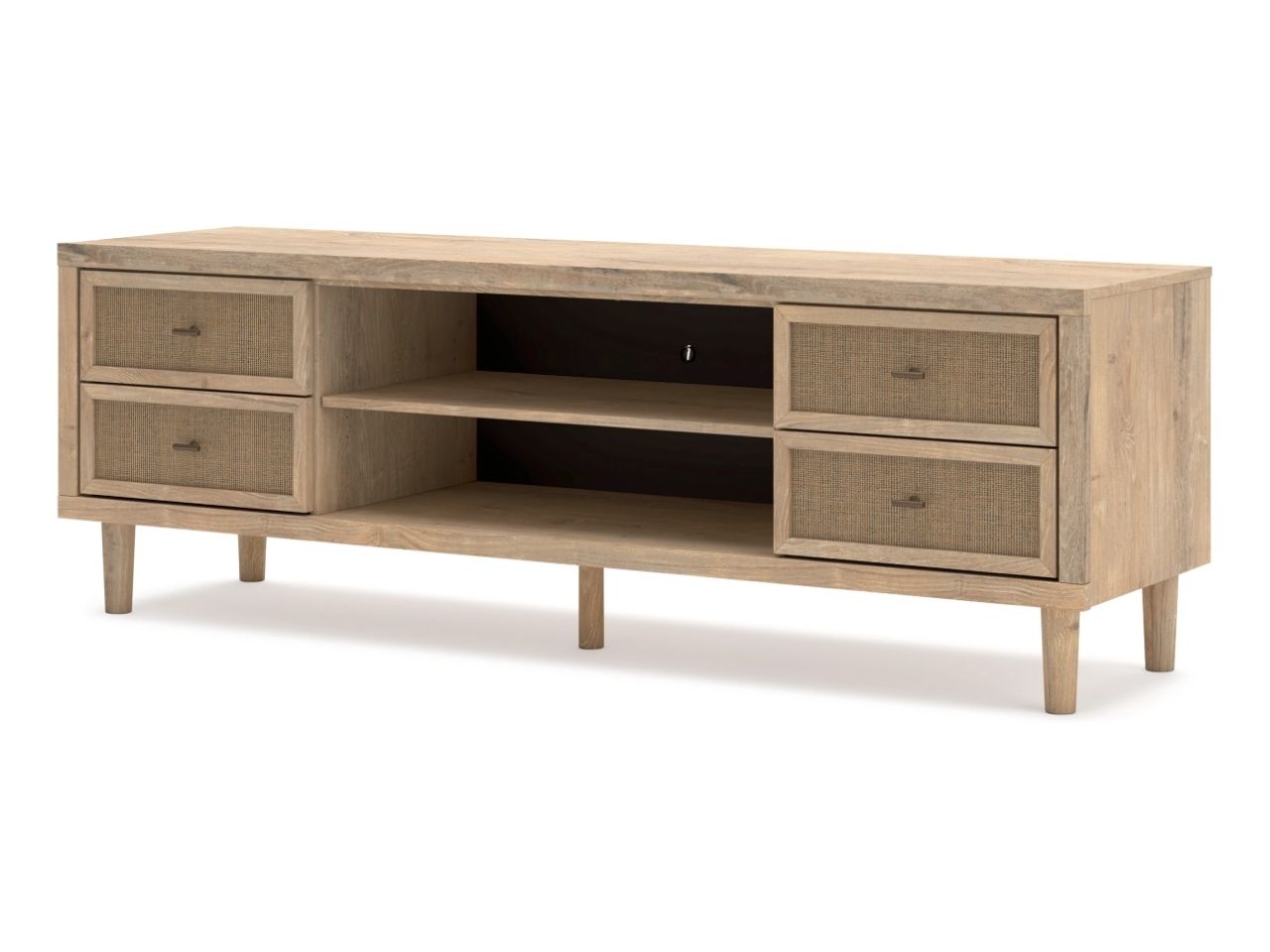 Cielden XL TV Stand w/Fireplace Option - Calgary Furniture Store