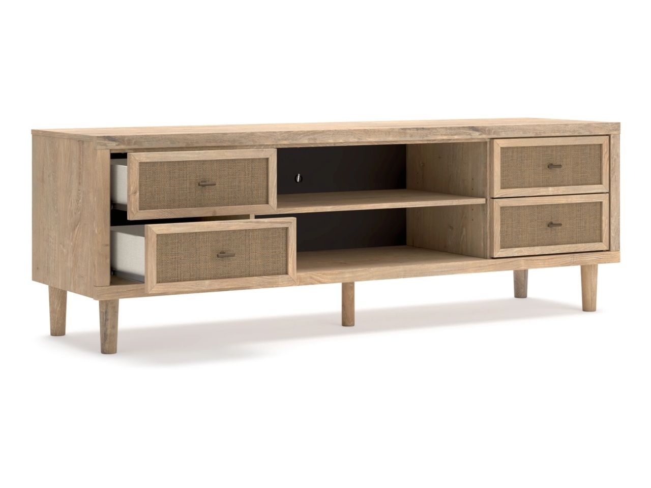 Cielden XL TV Stand w/Fireplace Option - Calgary Furniture Store