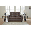 Barlin Mills Faux Leather Loveseat Compact Upholstered Two-Seater Sofa
