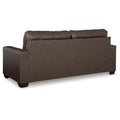 Barlin Mills 3-Seater Faux Leather Sofa with Contemporary Tufting