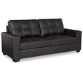 Barlin Mills 3-Seater Faux Leather Sofa with Contemporary Tufting