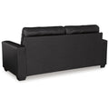 Barlin Mills 3-Seater Faux Leather Sofa with Contemporary Tufting
