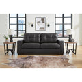 Barlin Mills 3-Seater Faux Leather Sofa with Contemporary Tufting
