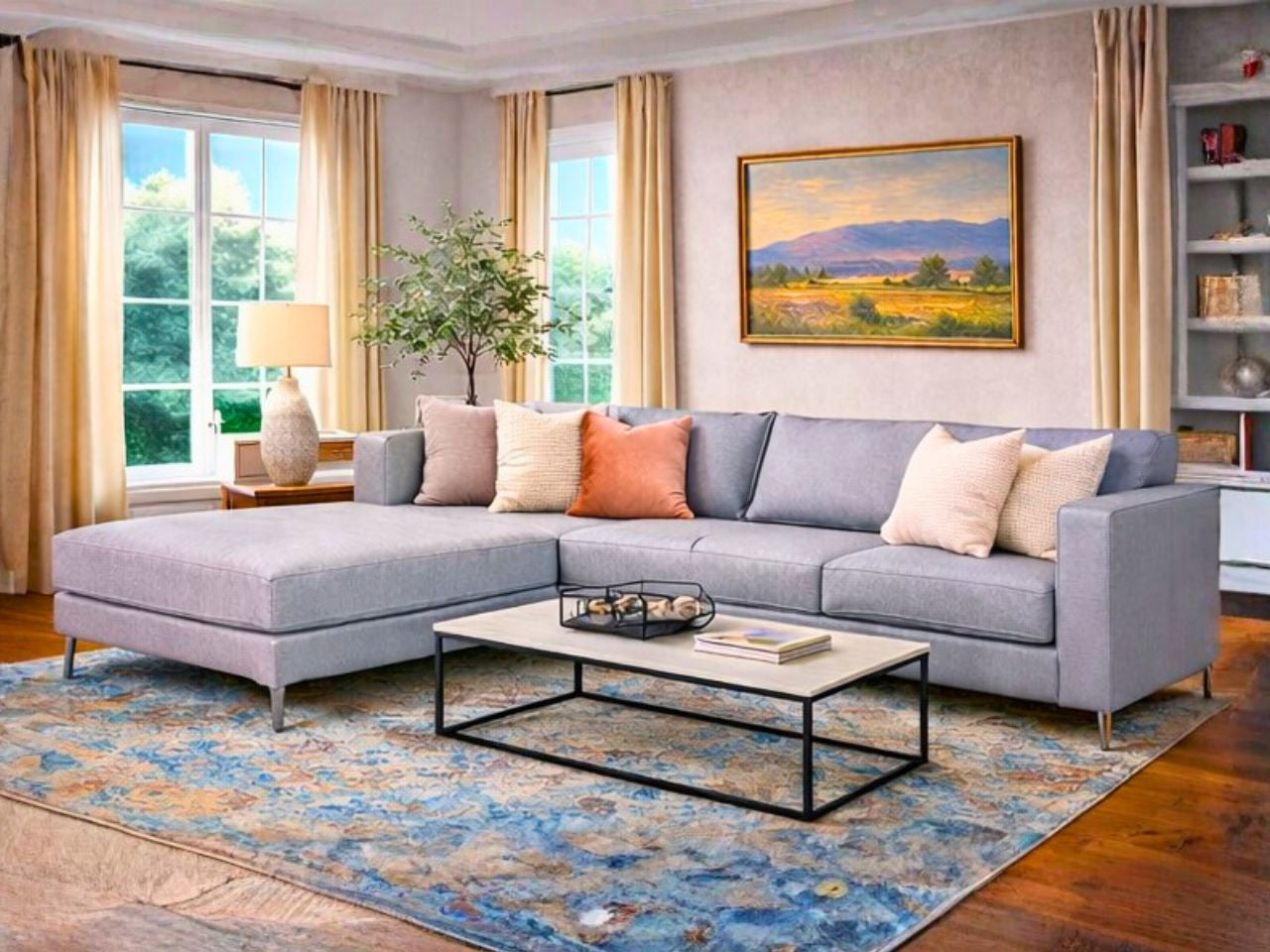 2089 Fargo Custom Sectional Grey