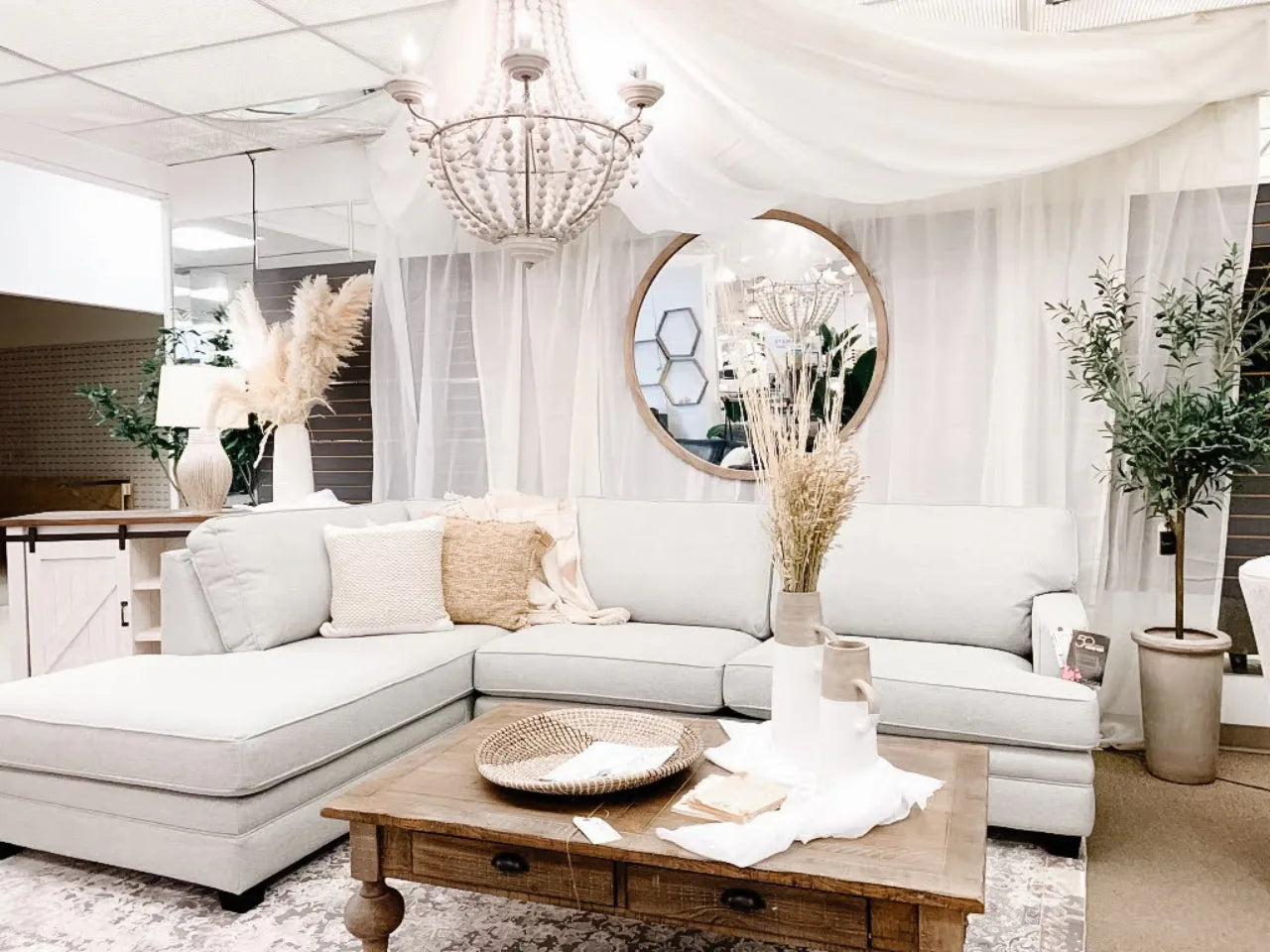 Gambit Round Mirror | Calgary Furniture Store