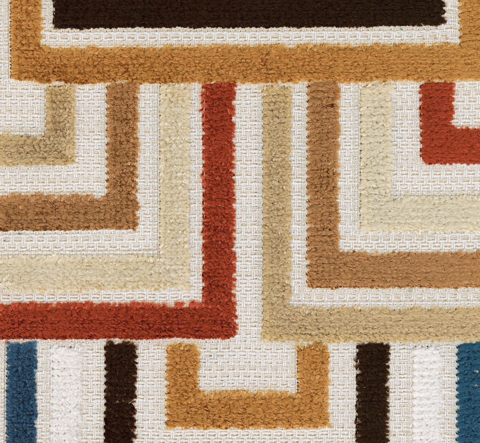 Aviemore Navy Polyester Sofa with Platform Foundation and Pillows