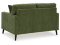 Bixler Tufted Two-Seater Loveseat in Olive Performance Fabric