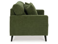 Bixler Tufted Two-Seater Loveseat in Olive Performance Fabric