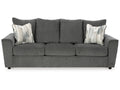 Stairatt Upholstered 3-Seater Sofa Gray Performance Fabric Modern Design
