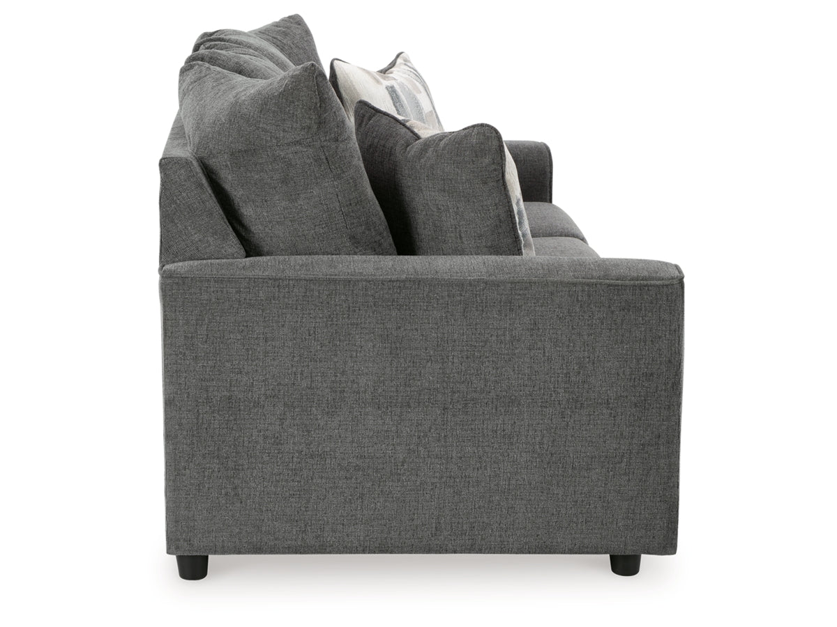 Stairatt Upholstered 3-Seater Sofa Gray Performance Fabric Modern Design