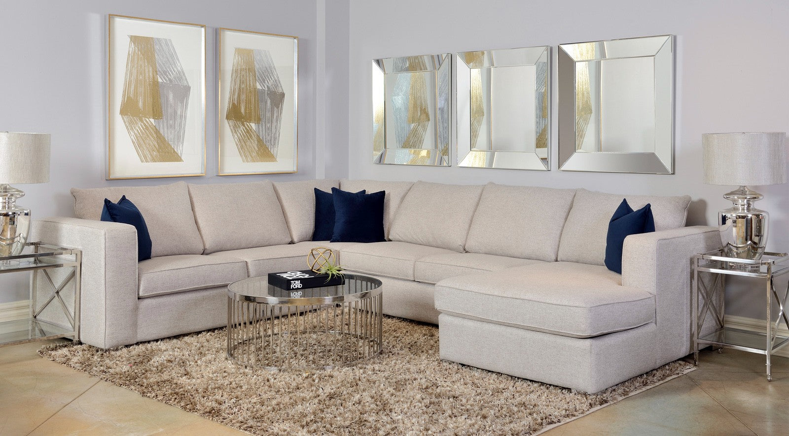 🇨🇦 2900 Custom Fabric Sectional - Calgary Furniture Store