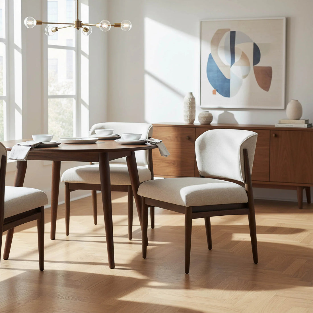 Athens Dining Chair - Linen Taupe