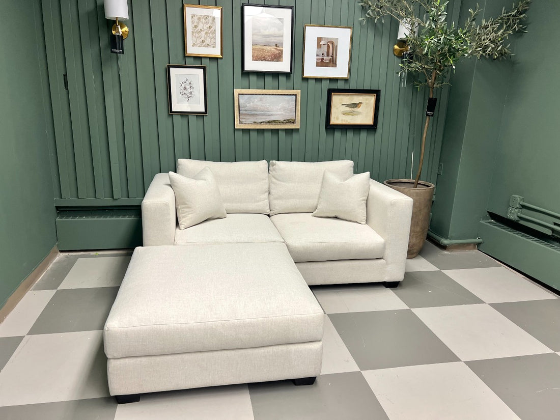 🇨🇦 Custom 2-pc with Ottoman Cloud Modular Sectional - Calgary Furniture Store