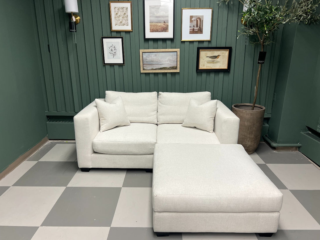 🇨🇦 Custom 2-pc with Ottoman Cloud Modular Sectional - Calgary Furniture Store