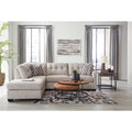 Mahoney 2-Piece Sectional Sofa with Chaise Tufted Back Pebble