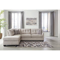 Mahoney 2-Piece Sectional Sofa with Chaise Tufted Back Pebble