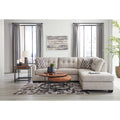 Mahoney 2-Piece Sectional Sofa with Chaise Tufted Back Pebble