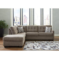 Mahoney 2-Piece Sectional Sofa with Chaise Tufted Back Pebble