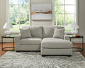 Greenbriar Smoke L-Shape Sofa Chaise with Track Arms, Polyester Upholstery
