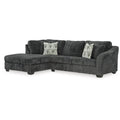 Biddeford 2-Piece Sectional Chaise Sofa Shadow Upholstered Comfort Design