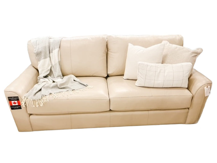 🇨🇦 3786 Custom Leather Sofa | Calgary Furniture Store