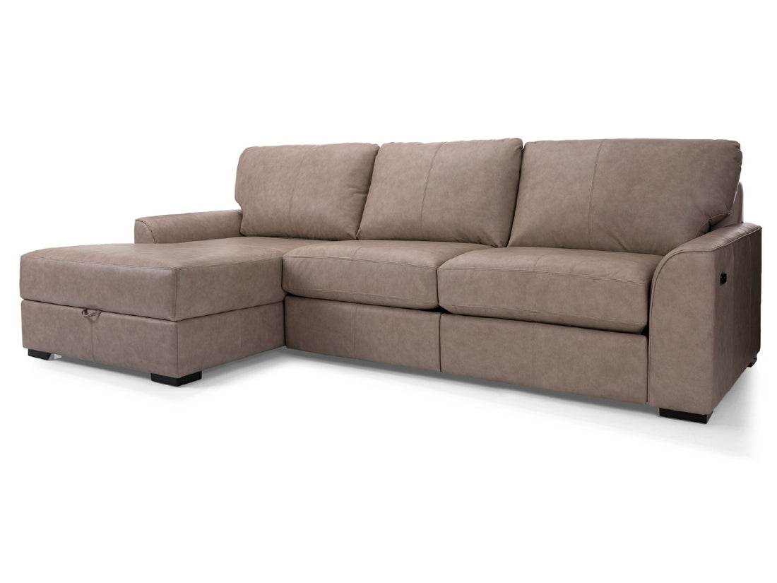 🇨🇦 Custom Leather Power Recliner Sectional | Calgary Furniture Store