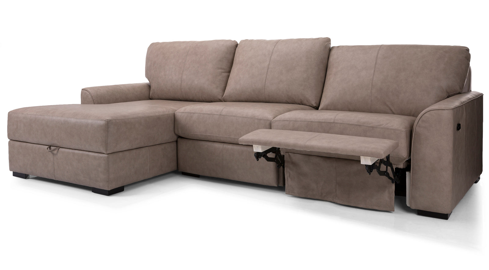 🇨🇦 Custom Leather Power Recliner Sectional | Calgary Furniture Store