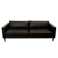 3795 Custom leather sofa in Calgary on a white background