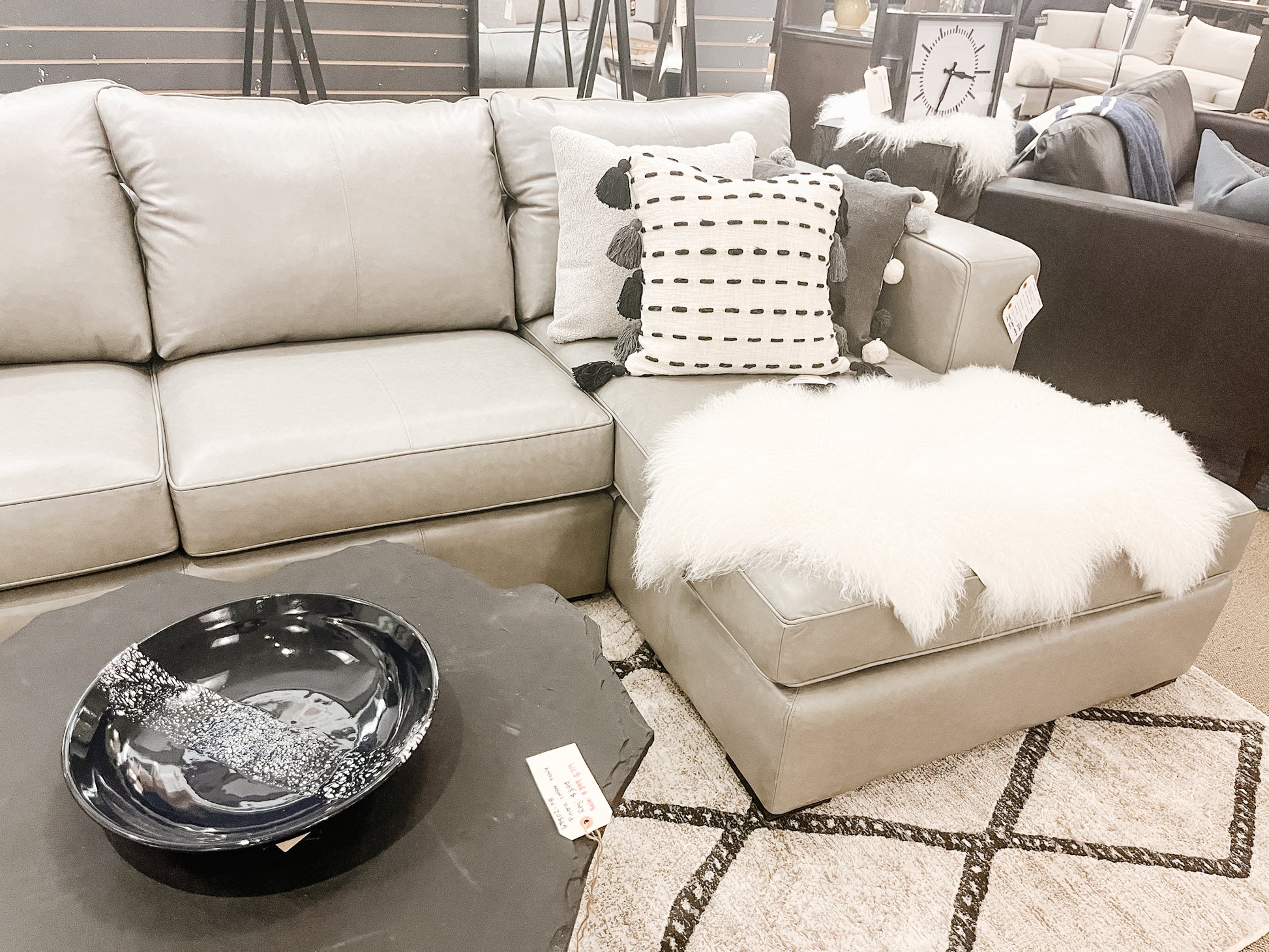 🇨🇦 Custom Leather Sectional | Calgary Furniture Store