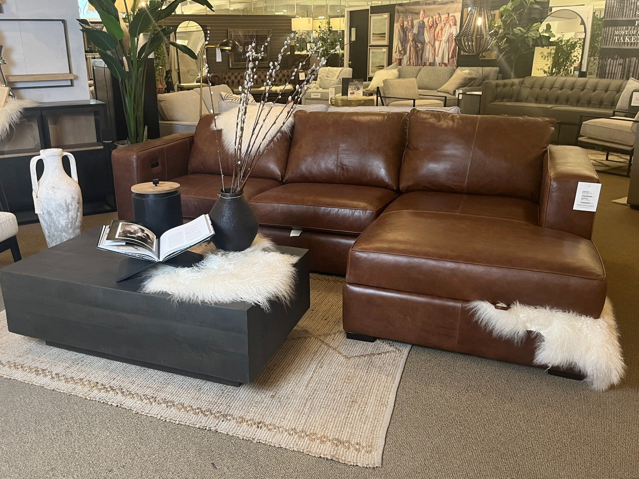 3900J Power Recliner Leather Sectional with Storage by Decor-Rest 🇨🇦 - Calgary Furniture Store