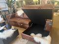 3900J Power Recliner Leather Sectional with Storage by Decor-Rest 🇨🇦 - Calgary Furniture Store