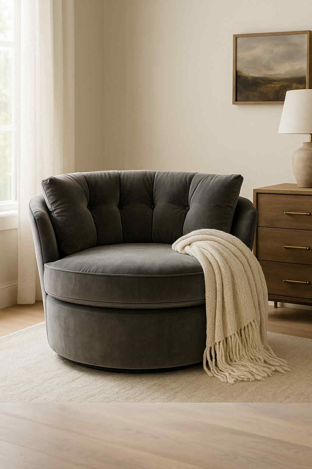 🇨🇦 37" Globe Custom Nest Chair - Calgary Furniture Store